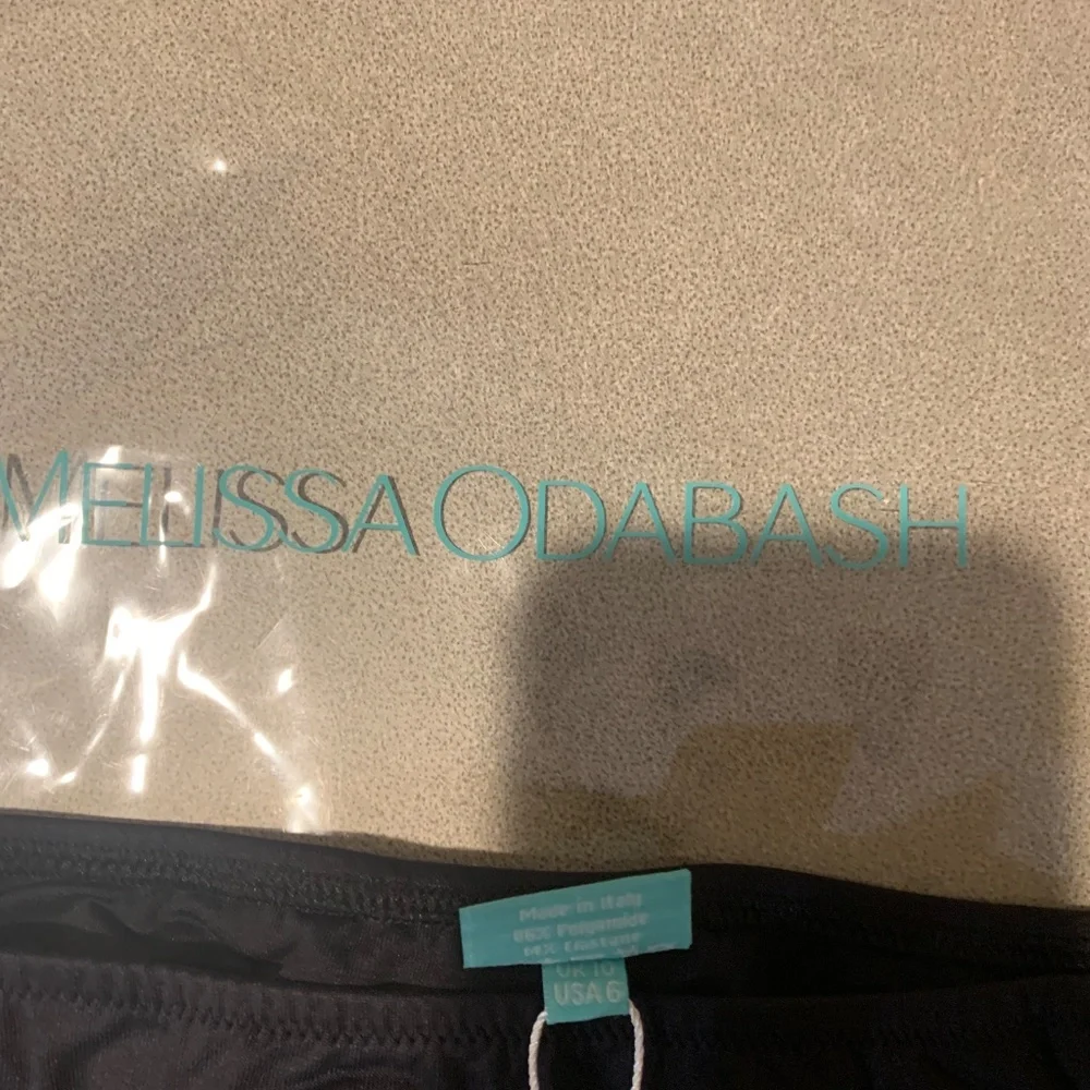 NWT Melissa Odabash Black Bikini Bottom sz 42/US 6